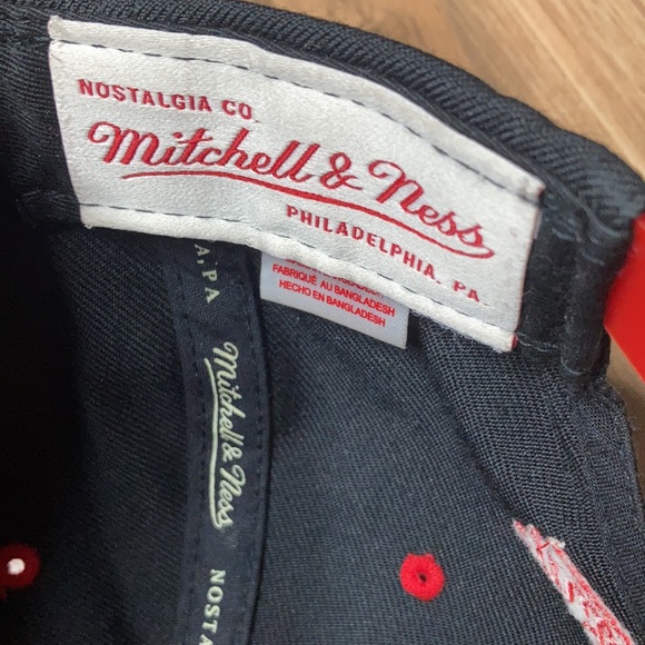 Chicago Bulls Mitchell & Ness Throwback SnapBack Hat NBA basketball cap BOOKIE - Picture 9 of 11